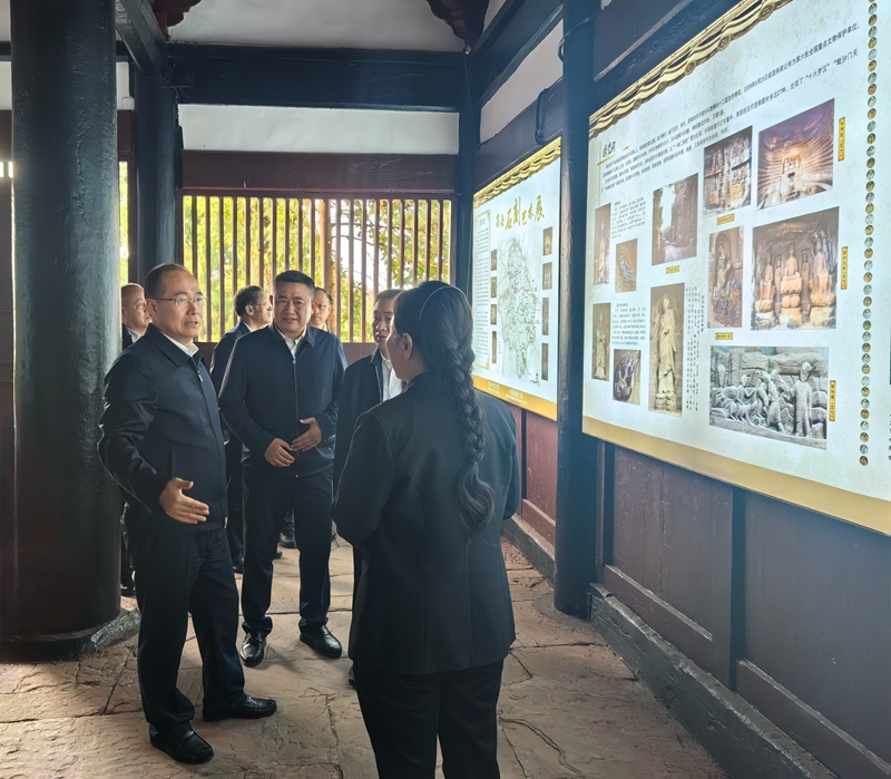 胡云在乐山资阳调研石窟寺保护利用工作「相关图片」