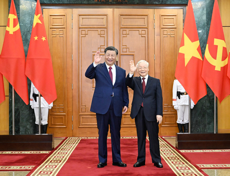 习近平同越共中央总书记阮富仲举行会谈「相关图片」